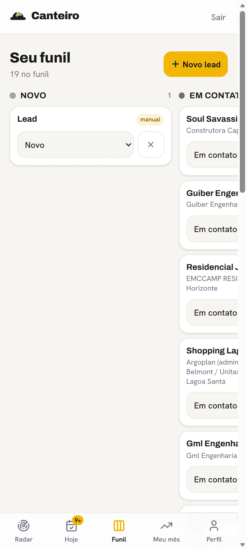 Não perca nada